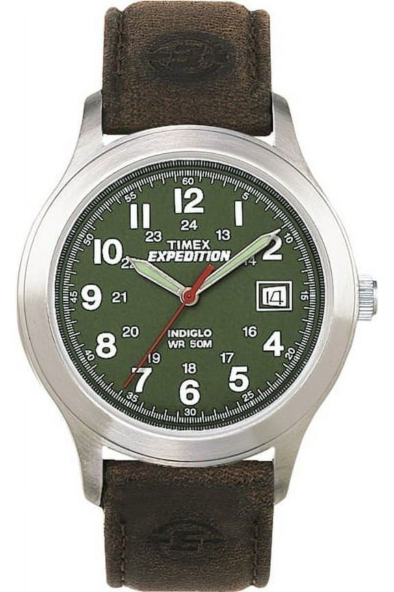 M905PH Expedition Watch Indiglo WR 50M Black Leather