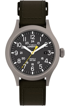 T49961WX Expedition Light Tactical Watch Green Fabric Strap 40 mm