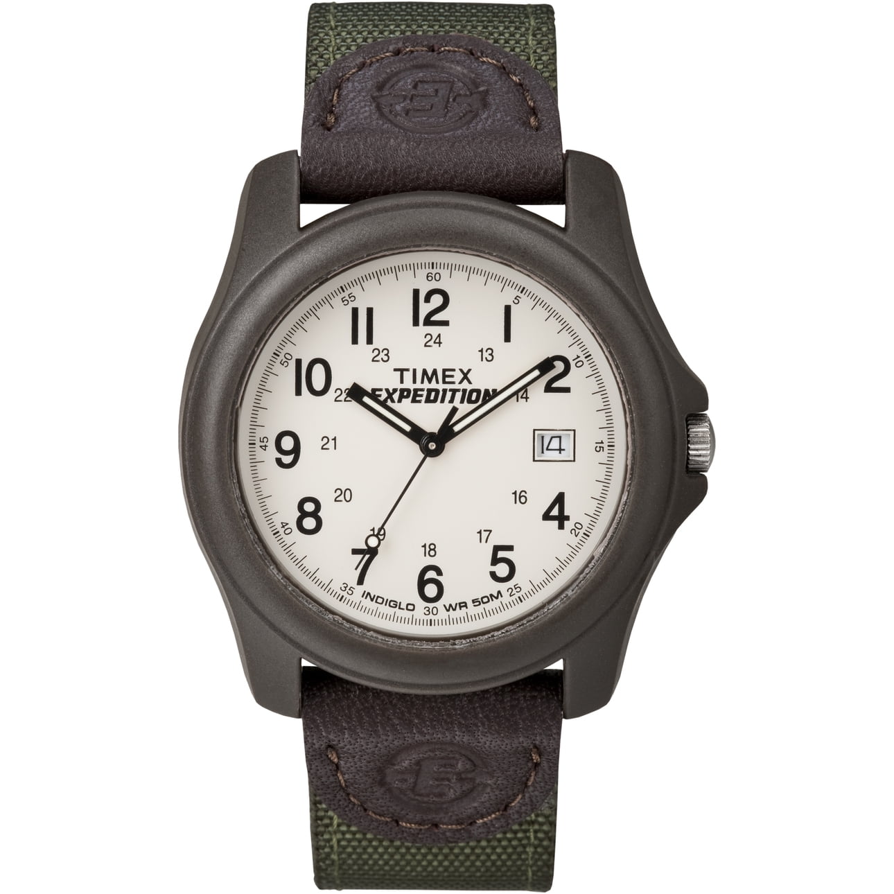 Free Shipping! Timex Men's Expedition Camper Brown and Green