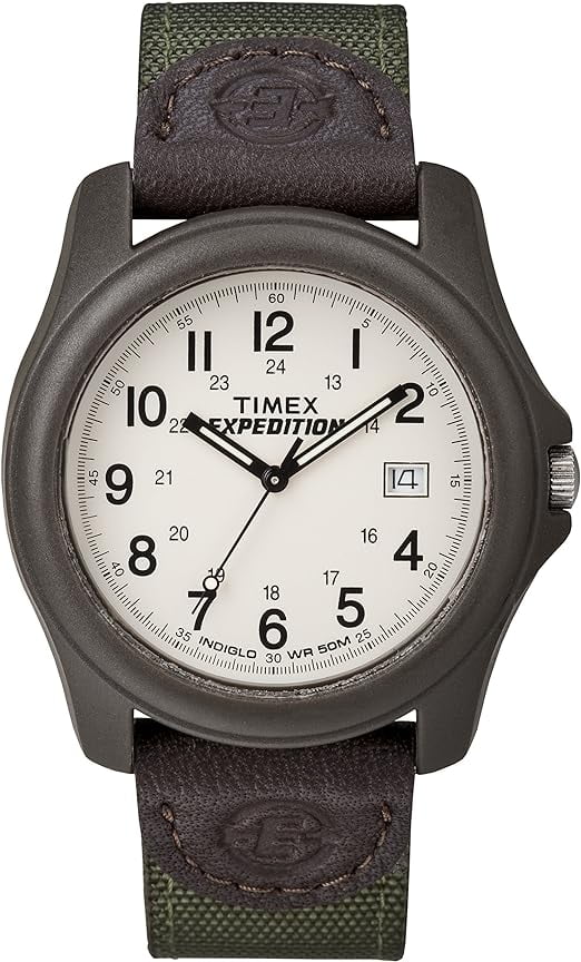 Timex, Men's Outdoor Watch, 39mm Expedition Camper, Brown/Green