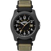 Timex Mens Expedition Camper Gray/Black 39mm Outdoor Watch, Fabric Strap
