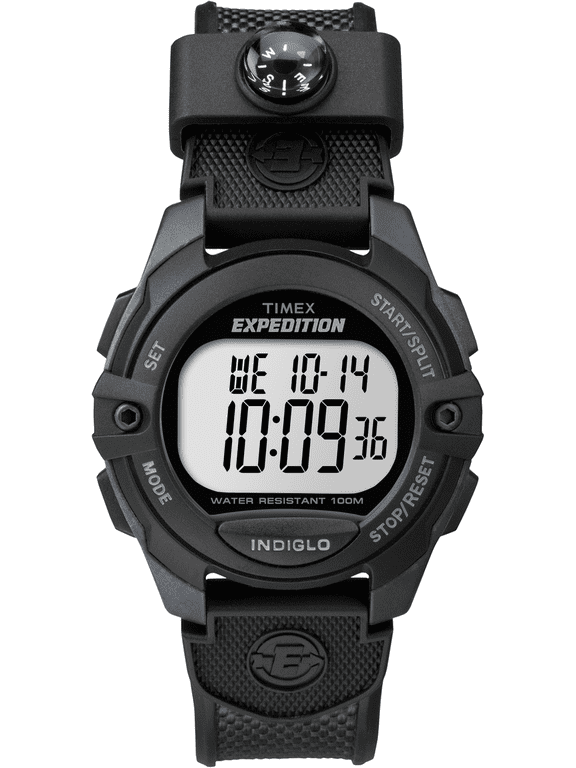 Men's Expedition Digital CAT 41mm Watch Gray & Black Case with Black Resin Strap & Integrated Compass