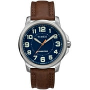 Timex Mens Expedition Field Brown/Blue Watch, Leather Strap