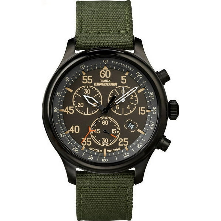 Timex Men's Expedition Field Chronograph 43mm Fabric |Green