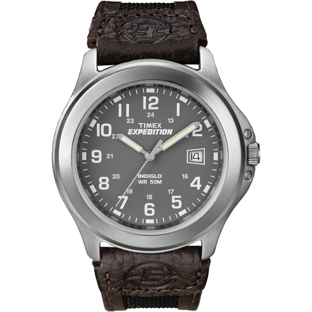 Timex Field Timex Men's Expedition Metal Field Brown/Black 40mm Outdoor Watch ...