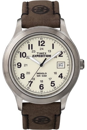 Men's Expedition Metal Field Brown Strap