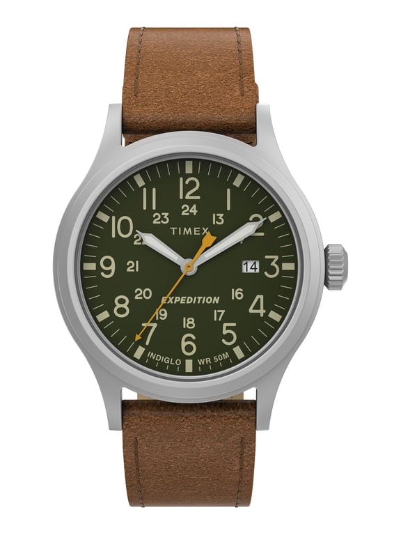 Men's Expedition Scout Brown Strap Watch