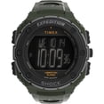 thumbnail image 1 of Timex Men's Expedition Shock XL Vibrating Alarm 50mm Watch – Green Case Negative Display with Green Resin Strap, 1 of 3