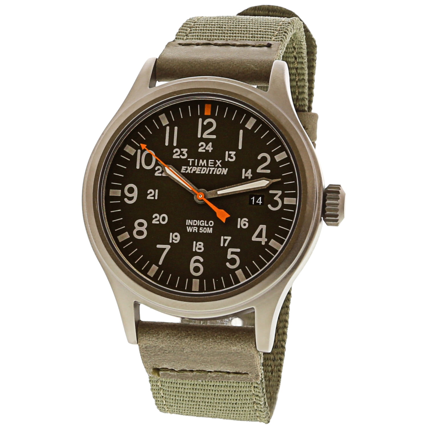 Timex Men's Expedition TW4B14000 Brown Nylon Japanese Quartz Dress