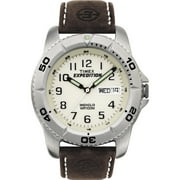 Timex Mens Expedition Traditional Brown/Natural 40mm Outdoor Watch, Leather Strap