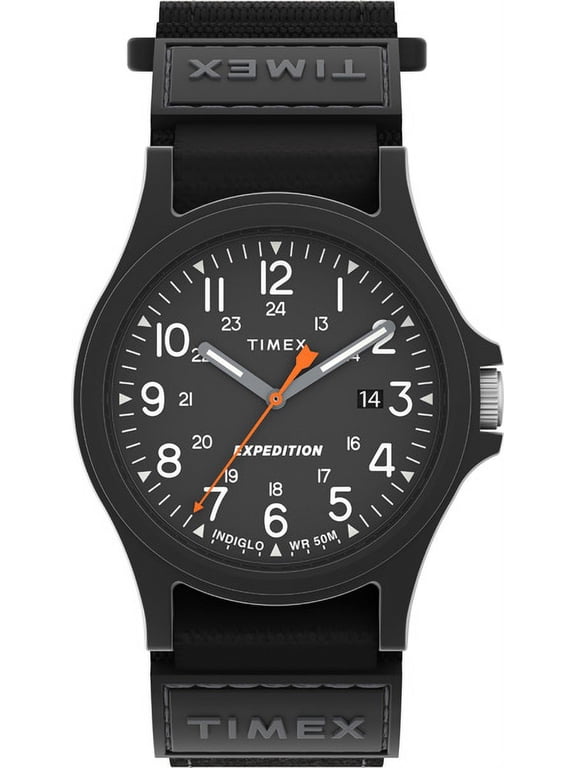 Timex Men's Expedition Wristwatch, Black Fabric, Acadia