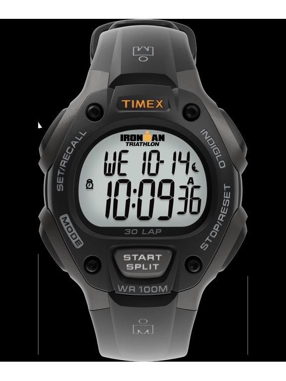 Men's Ironman 30-lap Watch - T5E901 Gray/Black Resin
