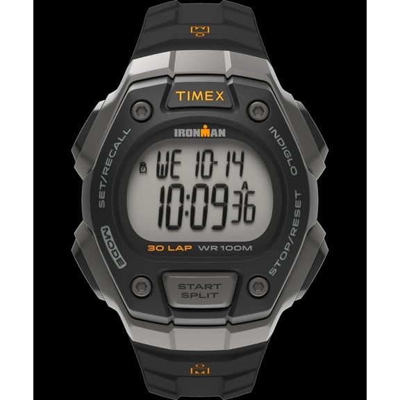Timex Men's Ironman 30-lap Watch - T5K821 Black/Silver