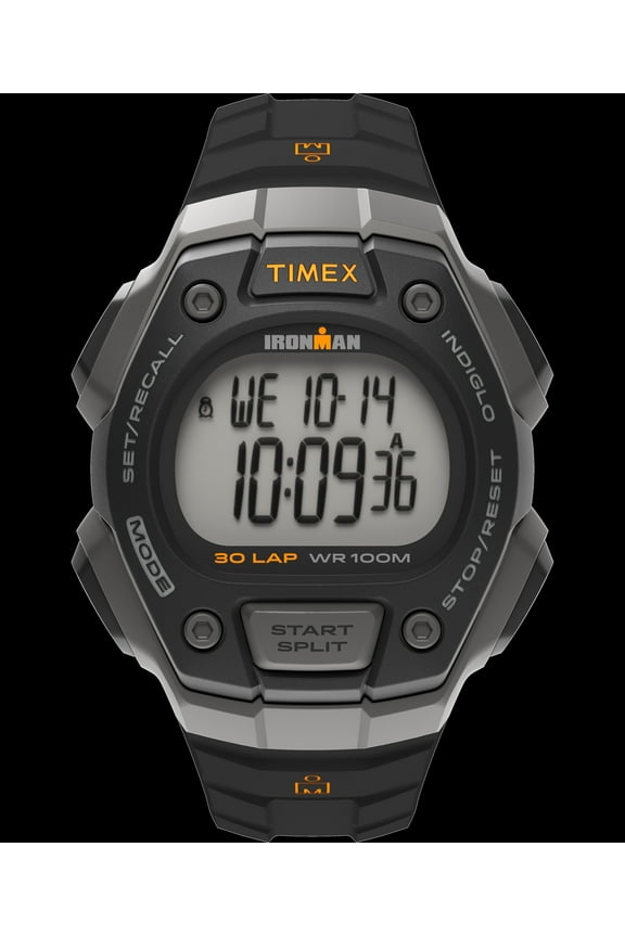 Men's Ironman 30-lap Watch - T5K821 Black/Silver