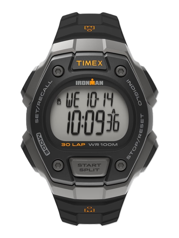 Men's Ironman 30-lap Watch - T5K821 Black/Silver