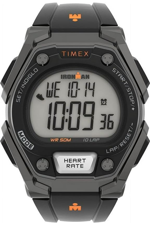 Men's Ironman Classic 43mm Watch with Daily Step, Calorie and Distance Tracking & Heart Rate
