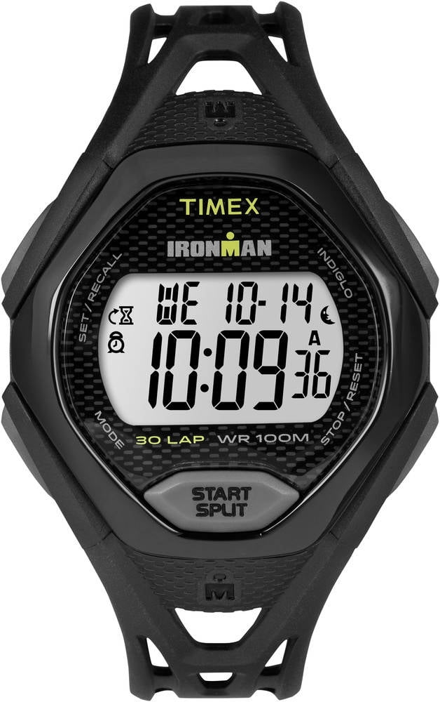 Timex Men's Ironman Sleek 30 Black Resin Strap Watch - Walmart.com