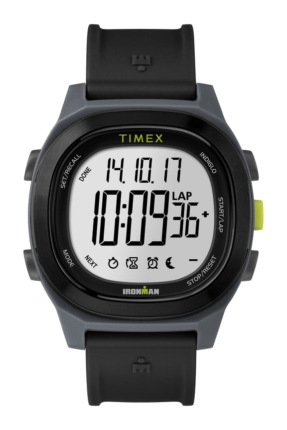 Men's Ironman Transit Full-Size Black Watch, Resin Strap