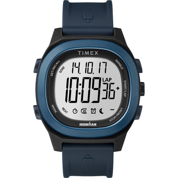 Timex Men's Ironman Transit Full-Size Blue Watch, Resin Strap