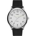 thumbnail image 1 of Timex Men's Modern Easy Reader 40mm Black/Silver/White Watch, Genuine Leather Strap, 1 of 4
