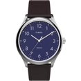 thumbnail image 1 of Timex Men's Modern Easy Reader 40mm Brown/Silver/Blue Genuine Leather Strap Watch, 1 of 4