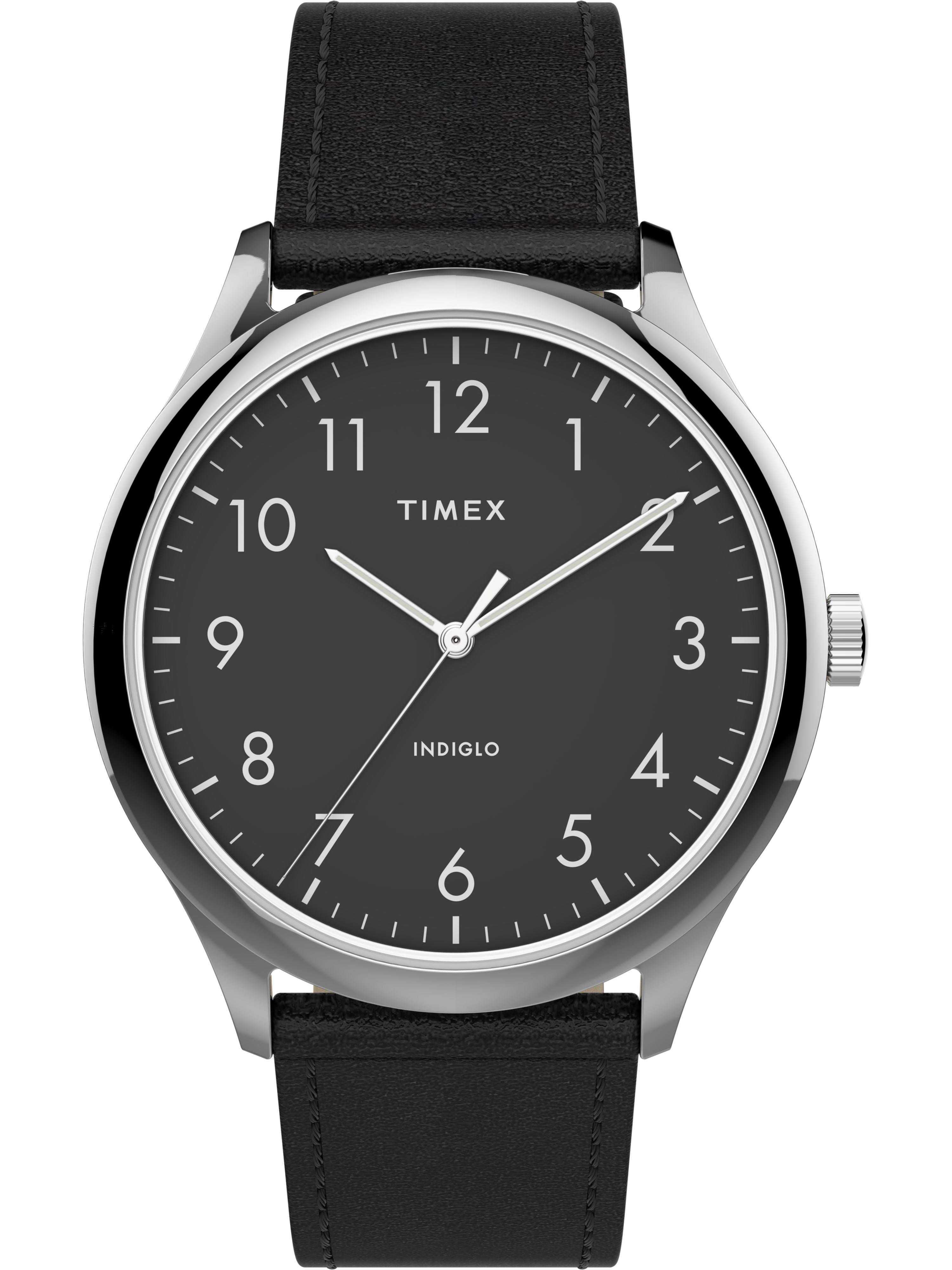 Timex easy reader black cheap