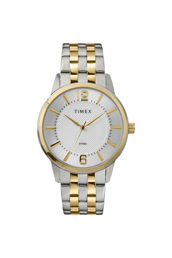 Men's Steel 3-Hand 40mm Watch Two-Tone Case & Dial with Stainless Steel Bracelet