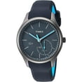 thumbnail image 1 of Timex Men's TW2P94900 IQ+ Move Activity Tracker Gray/Black/Blue Silicone Strap Smartwatch, 1 of 6