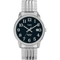 thumbnail image 1 of Timex Men's TW2U08800 Easy Reader 35mm Silver/Blue Perfect Fit Watch, 1 of 1