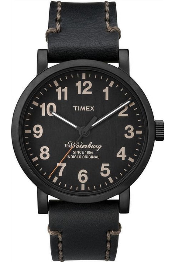 Men's The Waterbury Leather Strap Watch TW2P59000