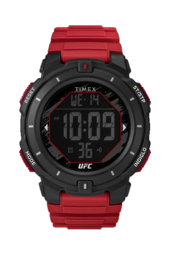 Men's UFC Rumble Digital Watch, Red Rubber Strap TW5M59800