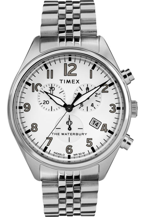 Men's Waterbury Chrono 42mm Stainless Steel Bracelet| Watch TW2R88500