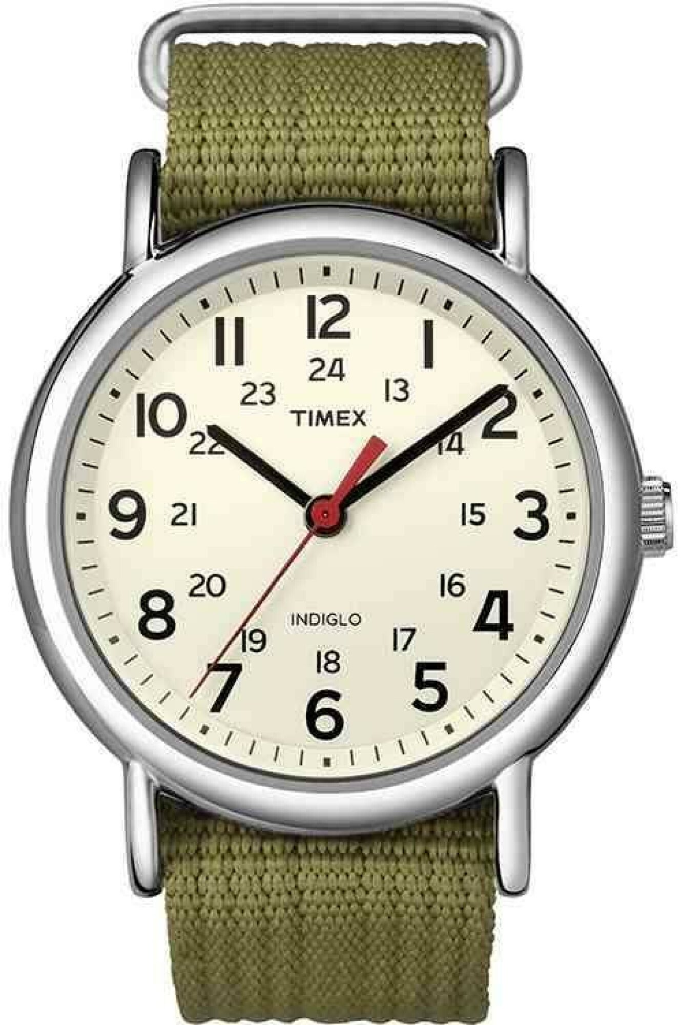 Timex Men's Weekender T2N651 White Nylon Analog Quartz Fashion Watch - image 1 of 2