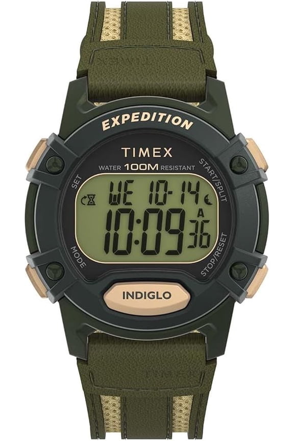 Expedition CAT 5 Digital Green Mens Watch