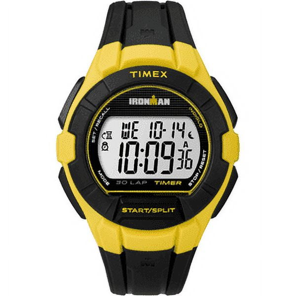 Timex Mens Ironman 30 Lap 100m Black Polyurethane Watch TW5K95900