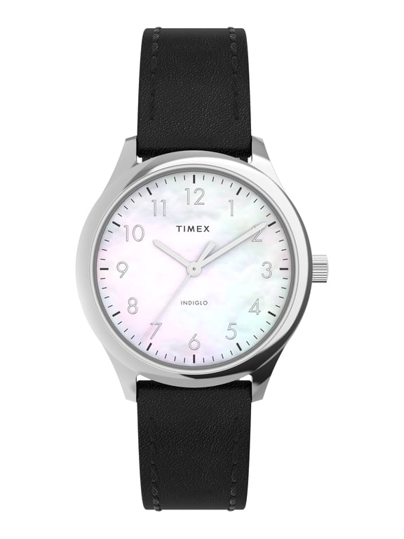Modern Easy Reader Silver/Black Ladies Watch