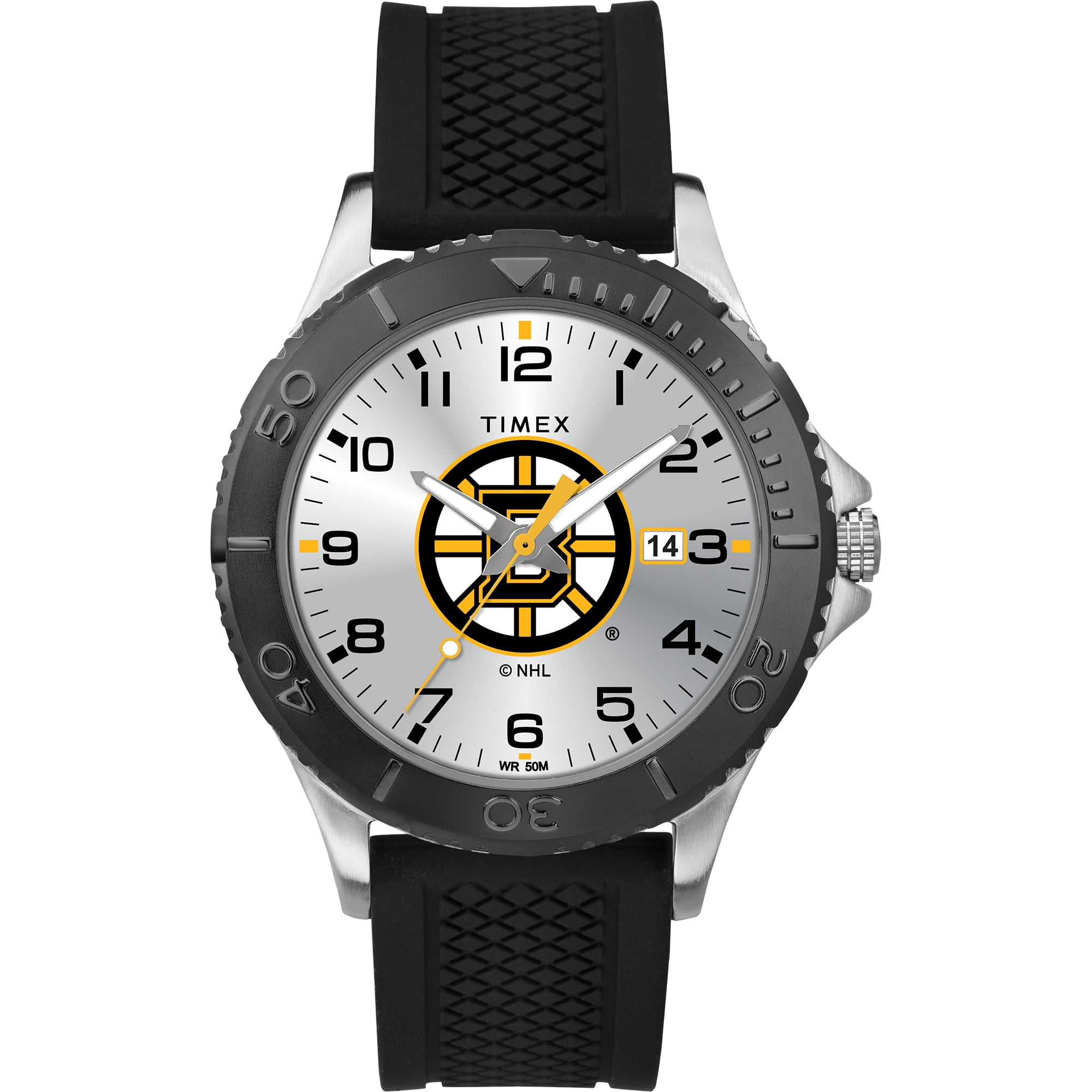 Timex - NHL Tribute Collection Gamer Black Mens Watch, Boston Bruins