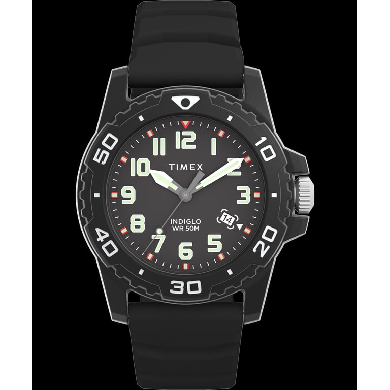 Timex Perfect Fit Diver Black - Walmart.com