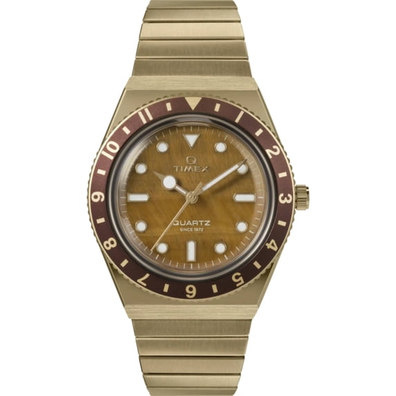 Timex TW2V92500 Women's Q Timex Quartz Brown Dial Bracelet Watch