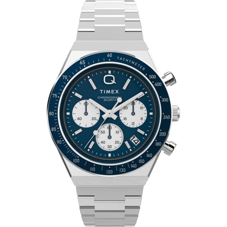 Timex Q Timex Chronograph Quartz Blue Dial Men's Watch TW2W51600