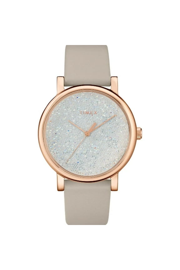 Spring Swarovski Crystal 38mm Rose Gold White