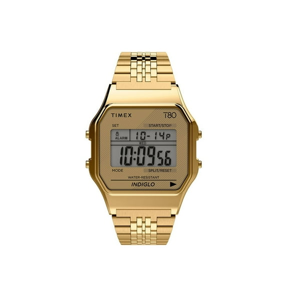 Timex T80 34mm Stainless Steel Bracelet Watch