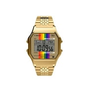 Timex T80 Rainbow 34mm Stainless Steel Bracelet Watch