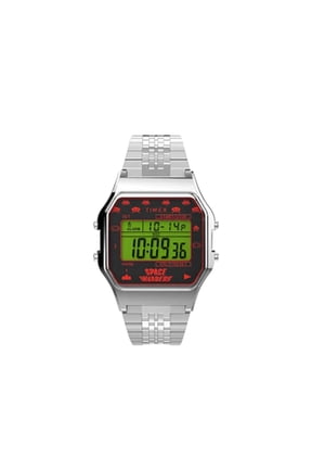 T80 x Space Invaders 34mm Stainless Steel Bracelet Watch