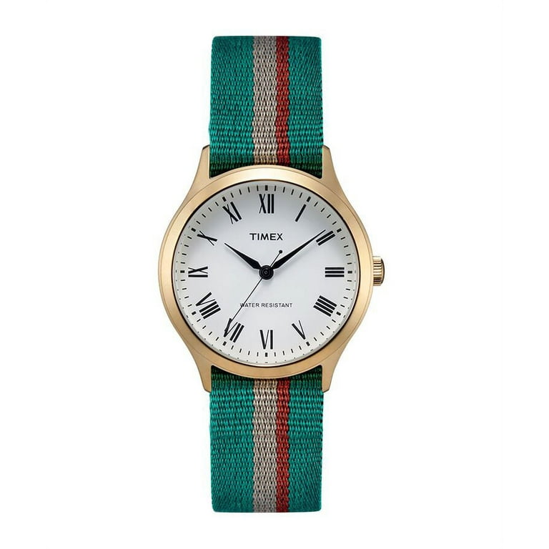 Timex TW2R74100 Whitney 36mm Reversible Grosgrain Strap Watch