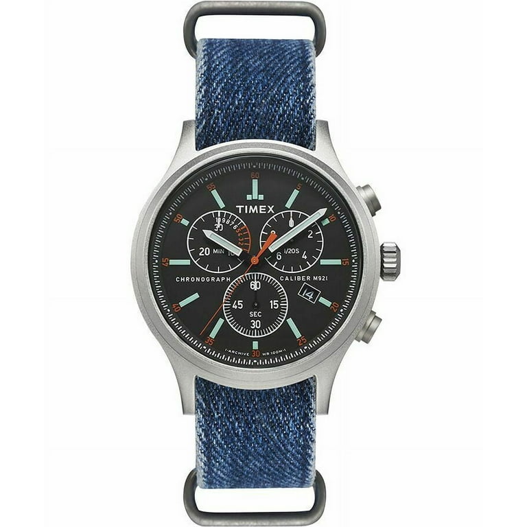 Timex blue chronograph top