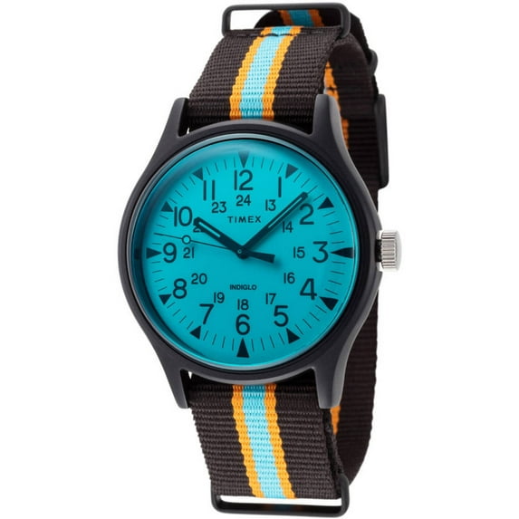 Timex TW2T25400 Men's MK1 Blue Dial Nylon Strap Chronograph Watch