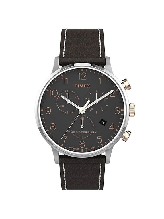 TW2T71500VQ Men's Waterbury Chronograph Black Dial Watch