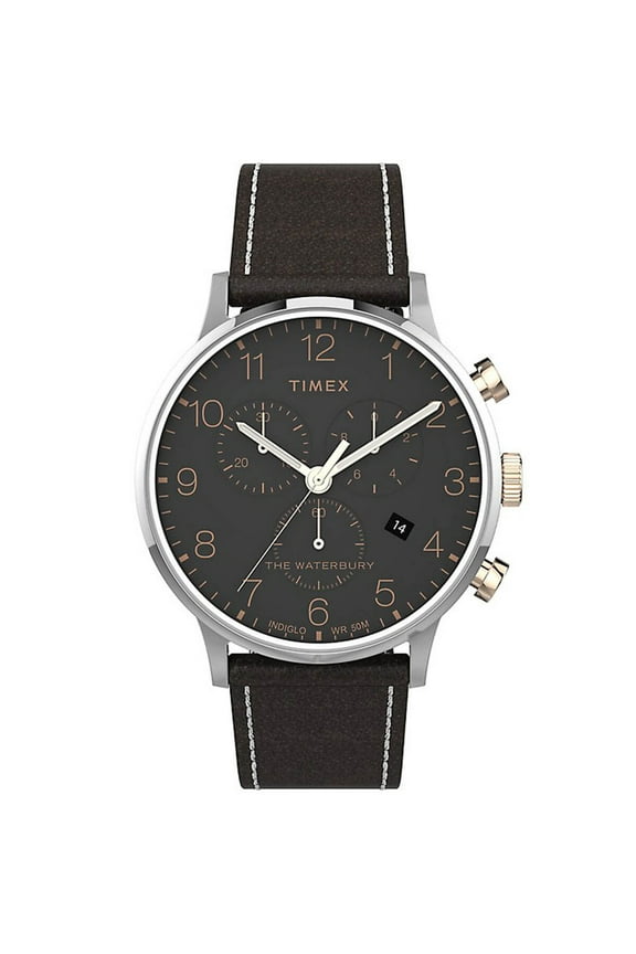 TW2T71500VQ Men's Waterbury Chronograph Black Dial Watch