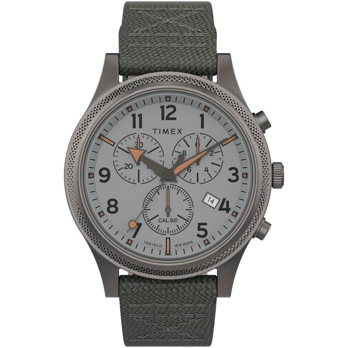 Timex TW2T75700VQ Men's Allied Silver Dial Chronograph Watch